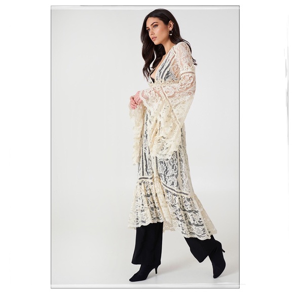 Free People Rhiannon Lace Kimono - Picture 4 of 5